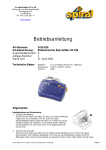 Betriebsanleitung - Spiral Reihs & Co.