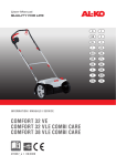 Comfort 32 VE Comfort 32 VLE Combi CarE Comfort 38 - AL-KO