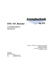NTX / NT, Booster