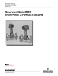Rosemount Serie 8800D Smart Vortex Durchflussmessgerät