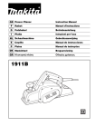 GB Power Planer Instruction Manual F Rabot Manuel d