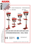 sb4115h/sb4115n/sb4116hm/sb4116hn ständerbohrmaschine / drill