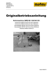 Betriebsanleitung Kehrmaschine SWE-SD 120/140 CD