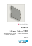 Handbuch CANopen – Gateway 716459