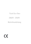 Tech Eco Duo 20KW 25KW Betriebsanleitung