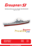Betriebsanleitung für das Modell USS MISSOURI