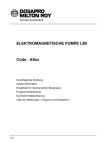 ELEKTROMAGNETISCHE PUMPE LMI Code : A9xx