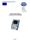 Bedienungsanleitung Oszilloskop PCE-DSO8060