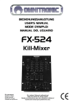 OMNITRONIC FX-524 User Manual