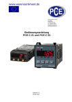 Bedienungsanleitung PCE-C 21 und PCE-C 91