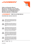 Safety and Operation Manual Manuel de l'opérateur et