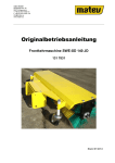 Betriebsanleitung Kehrmaschine SWE