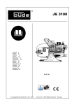 Bedienungsanleitung Gartenpumpe JG 3100