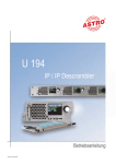 Anleitung U 194 - ASTRO Strobel Kommunikationssysteme