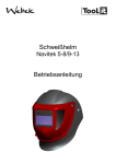 Schweißhelm Betriebsanleitung