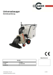 Universalsauger Betriebsanleitung