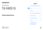 Bedienungsanleitung OnkyoTX-NR515 deutsch