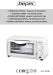 forno elettrico - manuale di istruzioni &bull; electric oven - use