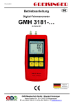 Kommunikation mit den Handmeßgeräten der GMH3000