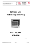 Betriebs- und Bedienungsanleitung PID - REGLER JCS-33A