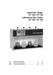 Labor-Floc-Tester ET 710 / ET 720 Laboratory-Floc