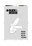 KG68 KG70 KG75 CD500 - Black & Decker Service Technical Home