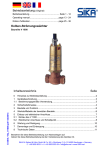 Kolben-Strömungswächter Inhaltsverzeichnis Seite