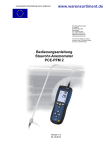 Bedienungsanleitung Staurohr-Anemometer PCE