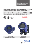 Field display for current loops with HART&reg; communication, models