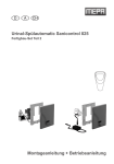 Urinal-Spülautomatic Sanicontrol 825 Montageanleitung +