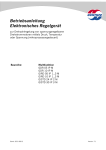 Betriebsanleitung Elektronisches Regelgerät