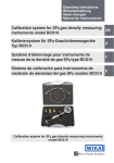 Kalibriersystem für SF6-Gasdichtemessgeräte Typ BCS10