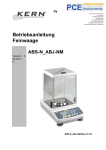 Betriebsanleitung Feinwaage ABS-N_ABJ-NM