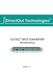 D.O.TEC SPLIT.CONVERTER Handbuch