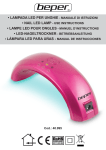 lampada led per unghie - manuale di istruzioni • nail led lamp