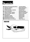 GB Battery-Powered Pruning Shears Instruction Manual F