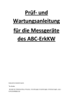 Prüf- und Wartungsanleitung für die Messgeräte - ABC