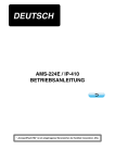 AMS-224E BETRIEBSANLEITUNG (DEUTSCH)