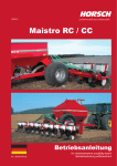 Maistro RC / CC - Horsch Maschinen