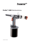 ProSet® 3400 Betriebsanleitung