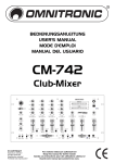 CM-742 Club-Mixer - CONRAD Produktinfo.