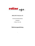 ROLINE ProSecure II Bedienungsanleitung