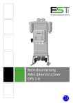 DMN FST Betriebsanleitung DPS1-8 Trockner inkl Anhang DE