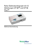 Ruhe-Elektrokardiograph mit 12 Ableitungen CP 50