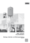 reflex 'variomat' Druckhaltestation Montage-, Betriebs