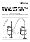 THOMAS INOX 1420 Plus 1520 Plus und 1520 S