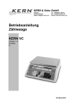 Betriebsanleitung Z&auml;hlwaage