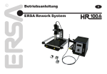 Betriebsanleitung HR 100A multinational - ERSA-Shop