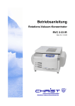 Betriebsanleitung Rotations-Vakuum-Konzentrator RVC 2