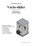 Montageanleitung Vario slider